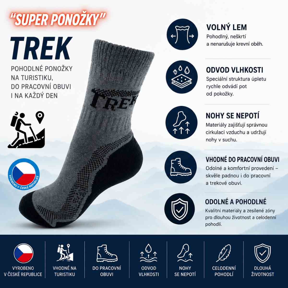 Trek termo ponožky 