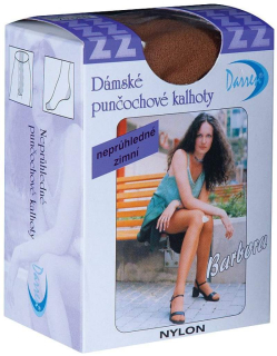 Zimní neprůhledné punčochové kalhoty BARBORA - 70 DEN