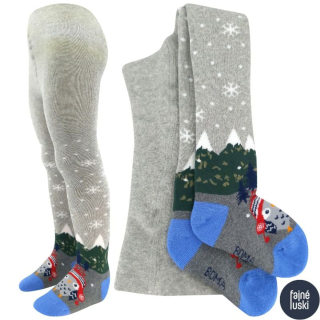 Dětské Termo punčochové kalhoty Amina modrá velikosti od 62cm do 110-116 cm