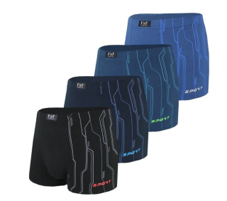 Pánské bambusové boxerky SPORT M6759 vel.3XL tmavě modrá